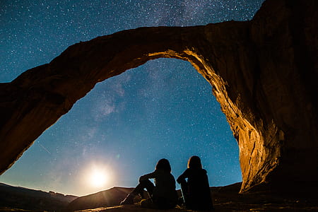 silhouette of two person thumbnail