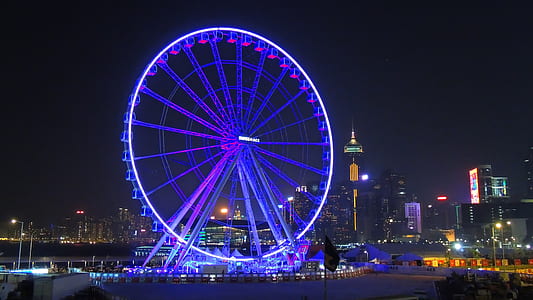 London Eye at night time thumbnail