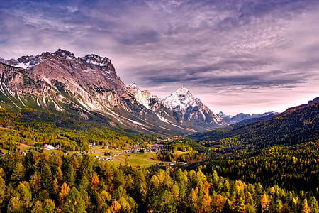 mountain horizon painting thumbnail