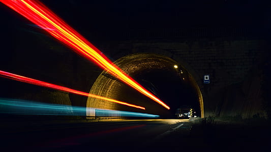 Time Lapse Photo of Tunnel thumbnail