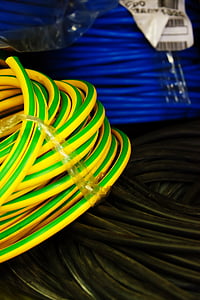 yellow and green coated cable thumbnail