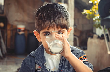 Photo of Boy Drinking Glass of Milk thumbnail