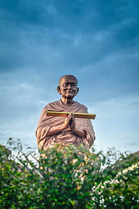 Thai monk in Ayudhaya, Thailand thumbnail