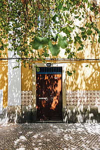 brown wooden 2-panel door thumbnail