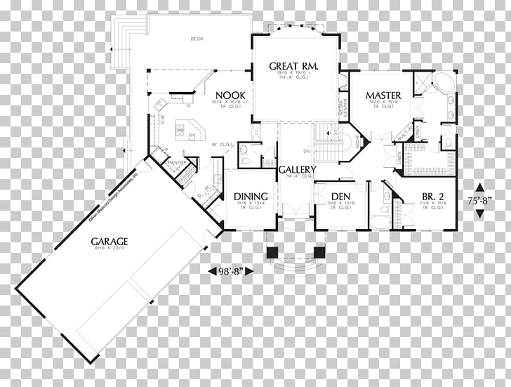 House Plan Ranch Style House Design House Png Clipart Free