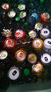 assorted-brand easy-open cans with ice thumbnail