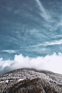 mountains near on clouds thumbnail