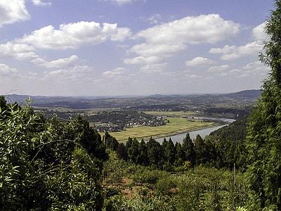 Zitong County landscape in Sichuan, China thumbnail