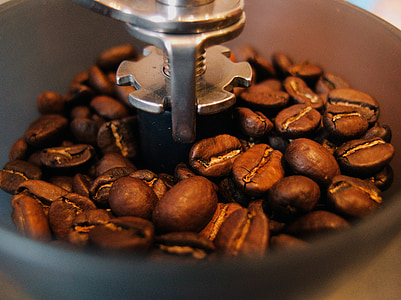 coffee beans in grinder thumbnail