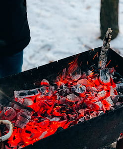 heated charcoal near white field thumbnail