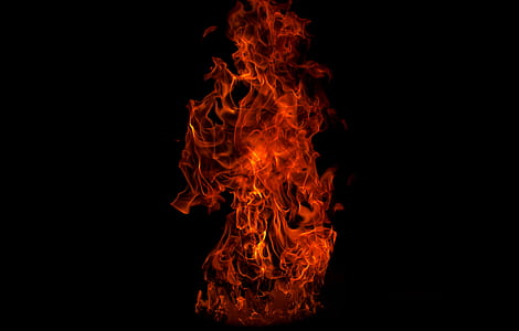 flame, orange, burning, dark thumbnail