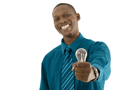 man holding LED light bulb thumbnail