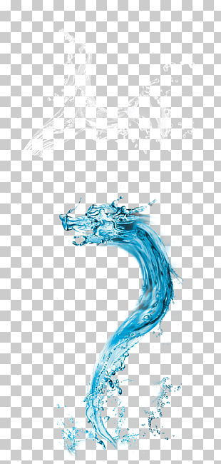 Water, Long water effects, blue water dragon formation PNG clipart