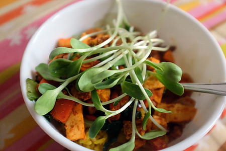 vegetable dish on ceramic bowlk thumbnail