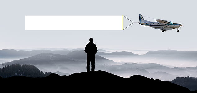 white and black airplane thumbnail