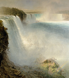 aerial view of falls painting thumbnail