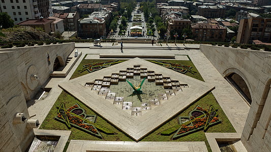 aerial photography of garden thumbnail