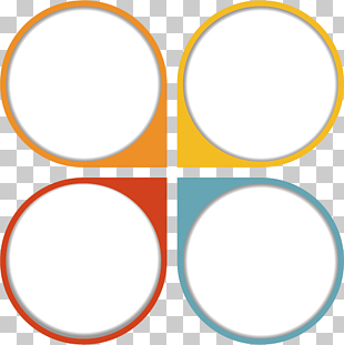 Information Infographic, Infographic, four round orange, yellow, red, and teal illustration PNG clipart