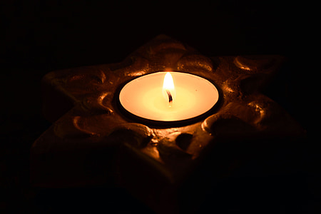 close up photo of lighted tealight candle thumbnail
