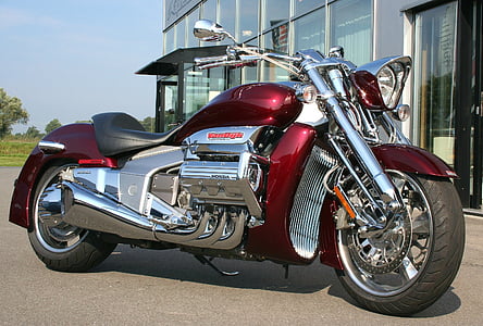 red, gray, and black cruiser motorcycle thumbnail