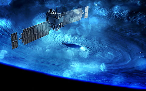 gray outer space satellite thumbnail