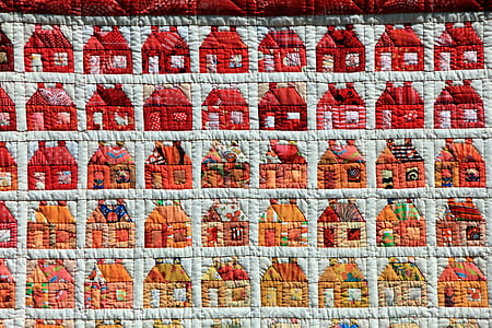 house print quilt blanket thumbnail