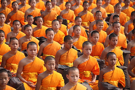 group of men wearing orange tops at daytime thumbnail