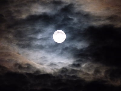 low angle photo of white full moon thumbnail