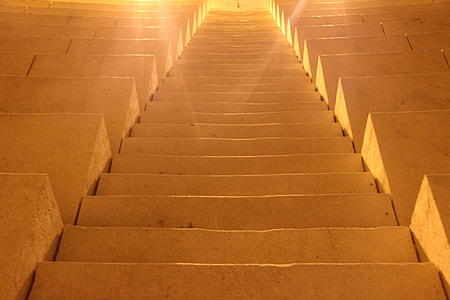 brown stairs with sun ray thumbnail