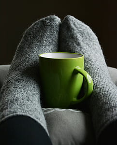 coffee, cup, mug, feet thumbnail