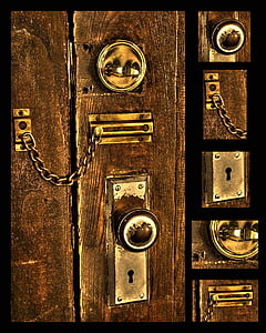 door with chain lock thumbnail