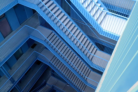 aerial view f blue and gray concrete stair thumbnail