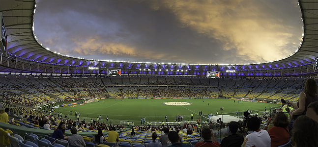 fish eye view of soccer stadium thumbnail