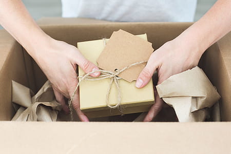 Brown Packing Being Shipped Photo thumbnail