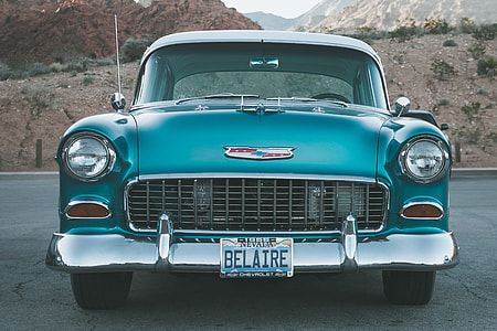 teal Chevrolet Bel Air thumbnail