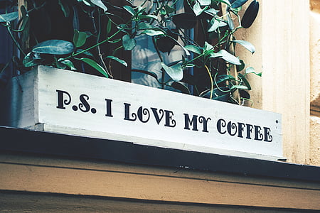 P.S. I Love my Coffee signage thumbnail