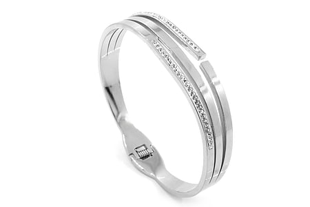 silver-colored band ring thumbnail