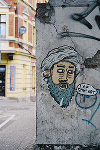 Graffiti of Osama Bin Laden thumbnail