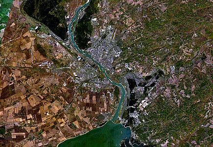 Satellite Image of Novosibirsk, Russia thumbnail
