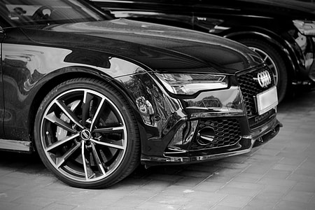 Audi car in grayscale photography thumbnail