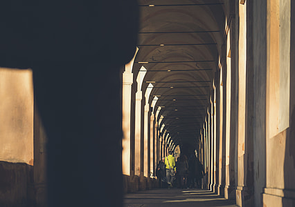 people walking in hallway thumbnail