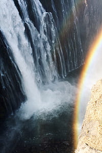 selective focus photography of waterfalls thumbnail