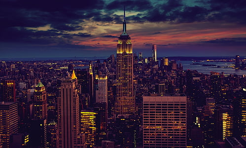 aerial view of New York city buildings thumbnail