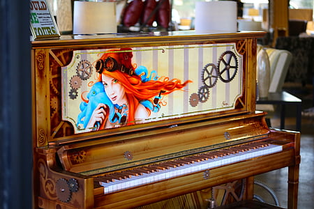 brown upright piano thumbnail