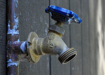 close up photography of blue and gray faucet thumbnail