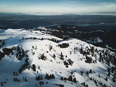 aerial photography of mountains thumbnail