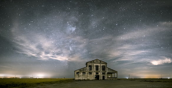 night sky, milky way, stars, cosmos thumbnail
