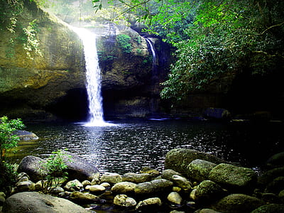 landscape, nature, water, rocks thumbnail