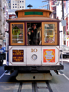 brown and white city tram thumbnail