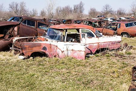vintage car junk yard thumbnail
